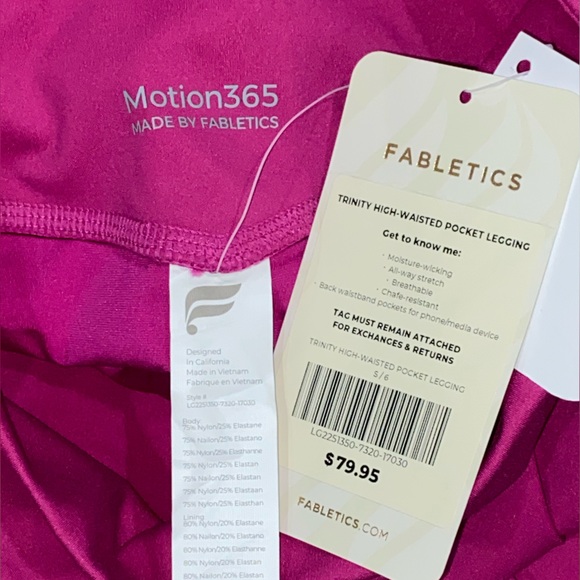 NWT Fabletics Motion 365 Trinity High-Waisted Pocket Legging Size Small - Picture 9 of 16